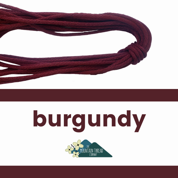 Colorful Rope- Burgundy 20 yard length