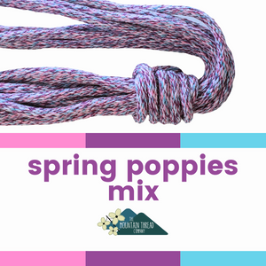 Colorful Rope-Spring Poppies 10 yard length