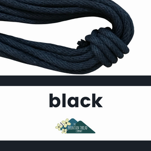 Colorful Rope- Black 10 yard length