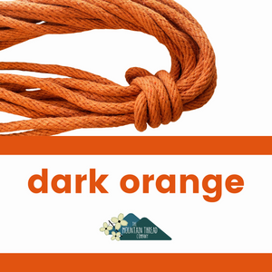 Colorful Rope- Dark Orange 10 yard length