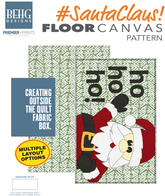 Santa Claus Floor Canvas