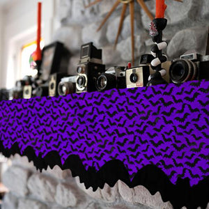 Batty Mantle Scarf Purple