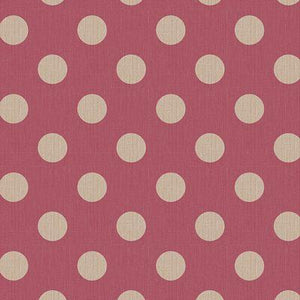 Tilda Chambray Dots Burgundy