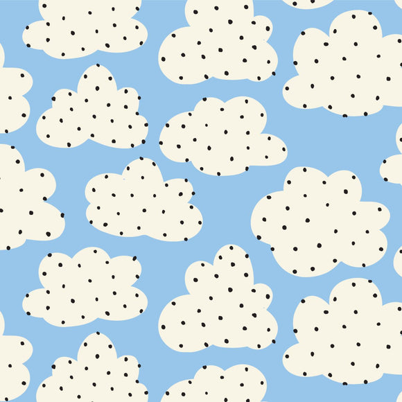 Spotty Sky Laminated Cotton