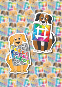 Mini Quilts with Dogs Sticker