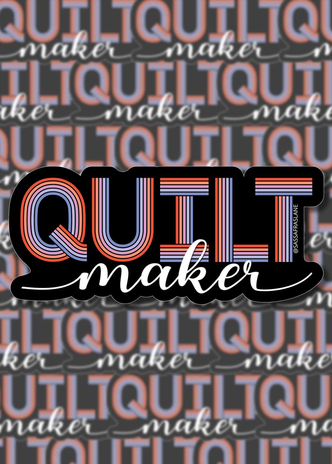 Quilt Maker Sticker