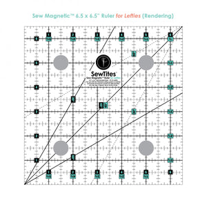 SewTites Sew Magnetic 6.5" Square Ruler LEFT Handed